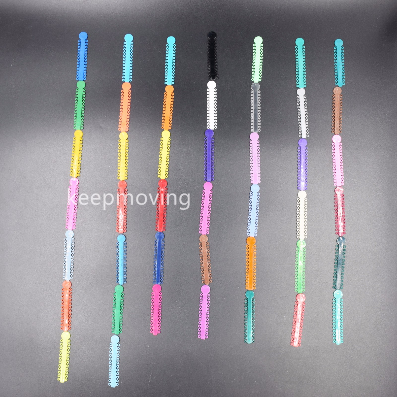 1040 Dental Orthodontic Ligature Ties Elastic Rubber Band Elastomeric Ligaduras
