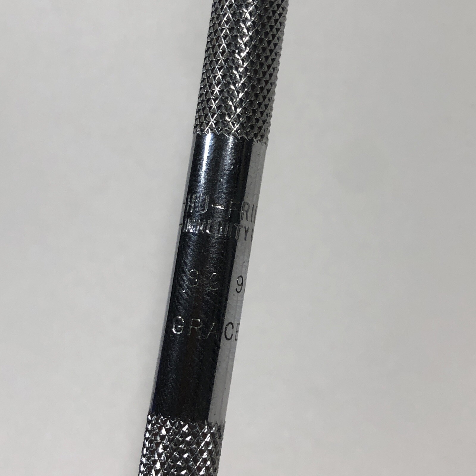 Hu-Friedy 9/10 Gracey Curette Handle #SG9/10 USA Double Side Knurled Vtg Dental