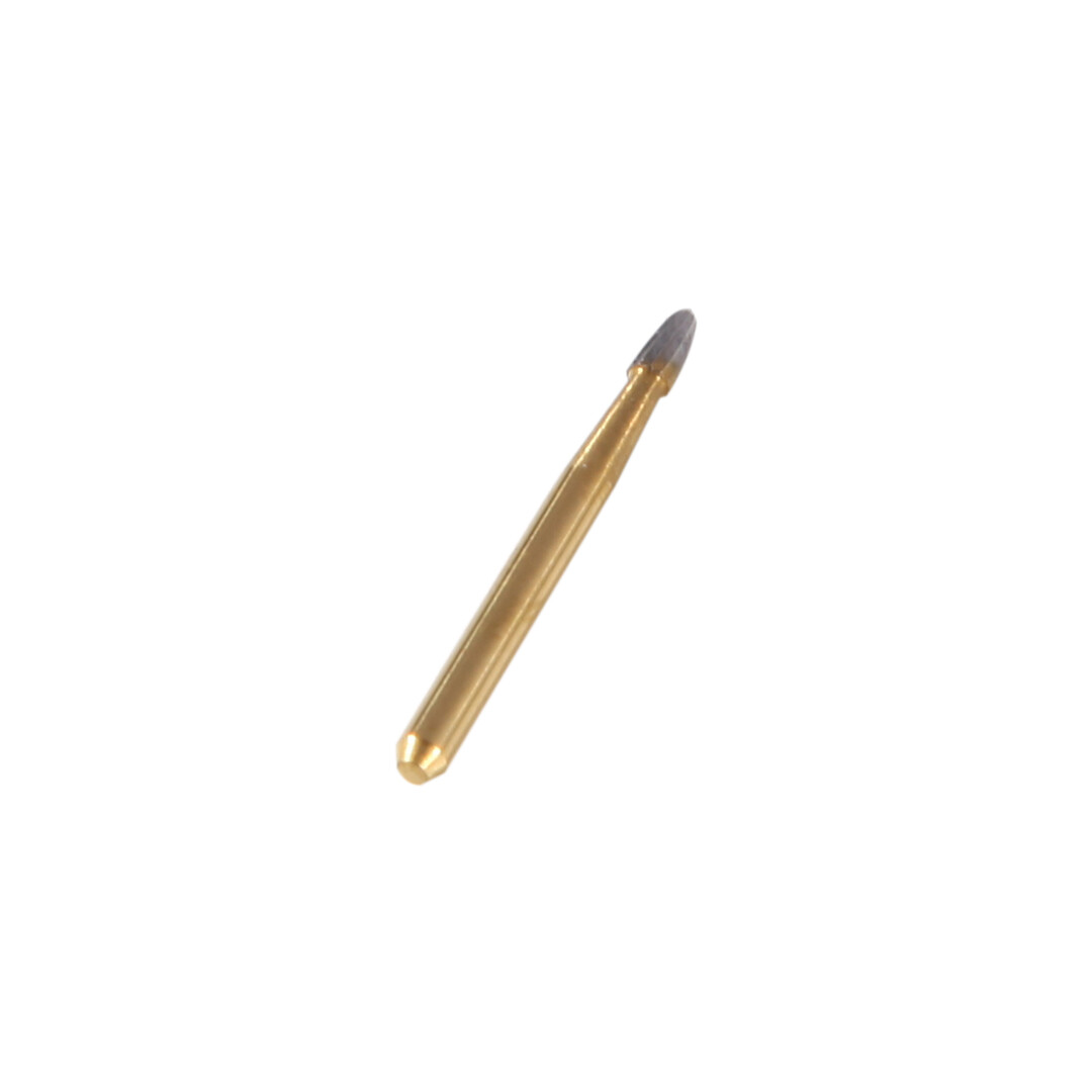 10Pcs Dental Trimming+Finishing Carbide Burs Egg Shape Football Gold FG7404
