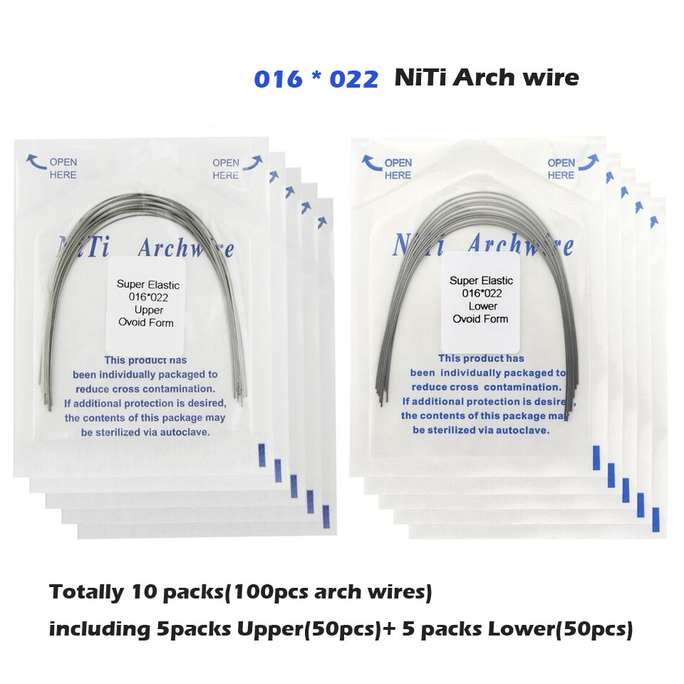 Dental Orthodontic Arch Wire Rectangular Round Ligature Tie Elastic Rubber Bands