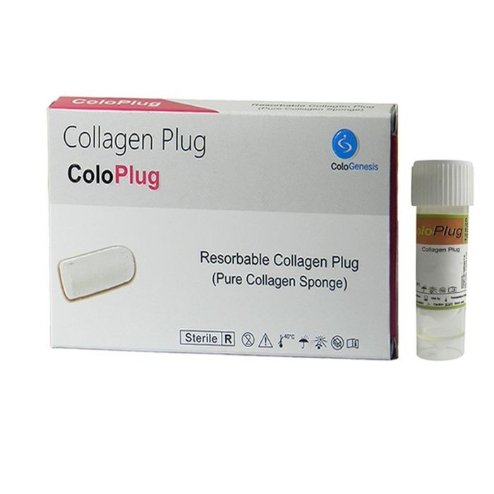10 Pack of Cologenesis Colo Plug Sterile Collagen Sponge 8x20mm (Free Ship)