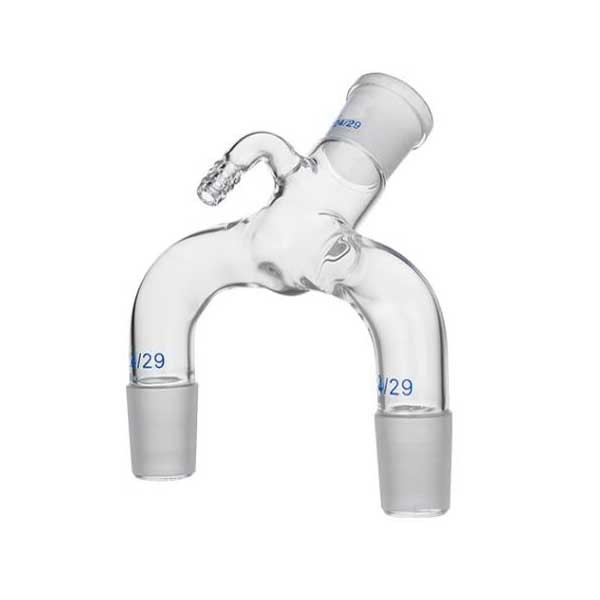 Vacuum Receiver Glass Tube w/ Standard Joints PTFE Piston Laboratory Supplies