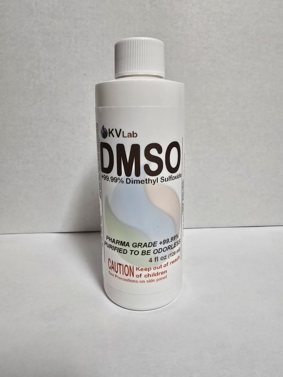 The Original KVLab DMSO (Dimethyl Sulfoxide) 99.95% | 4 oz White