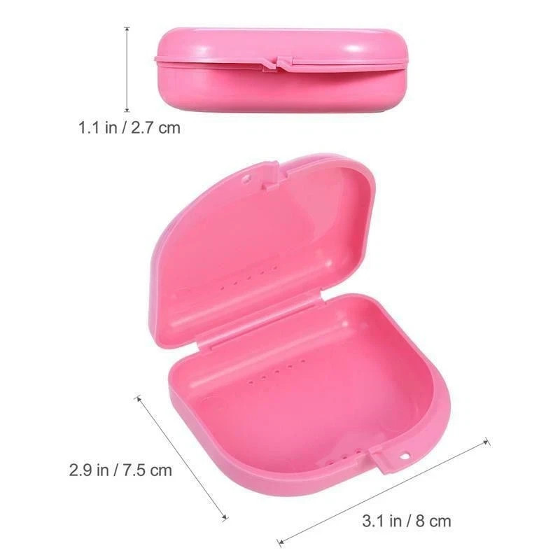 Teeth Dental Orthodontic Retainer Case Box Denture Sport Mouth Guard Storage
