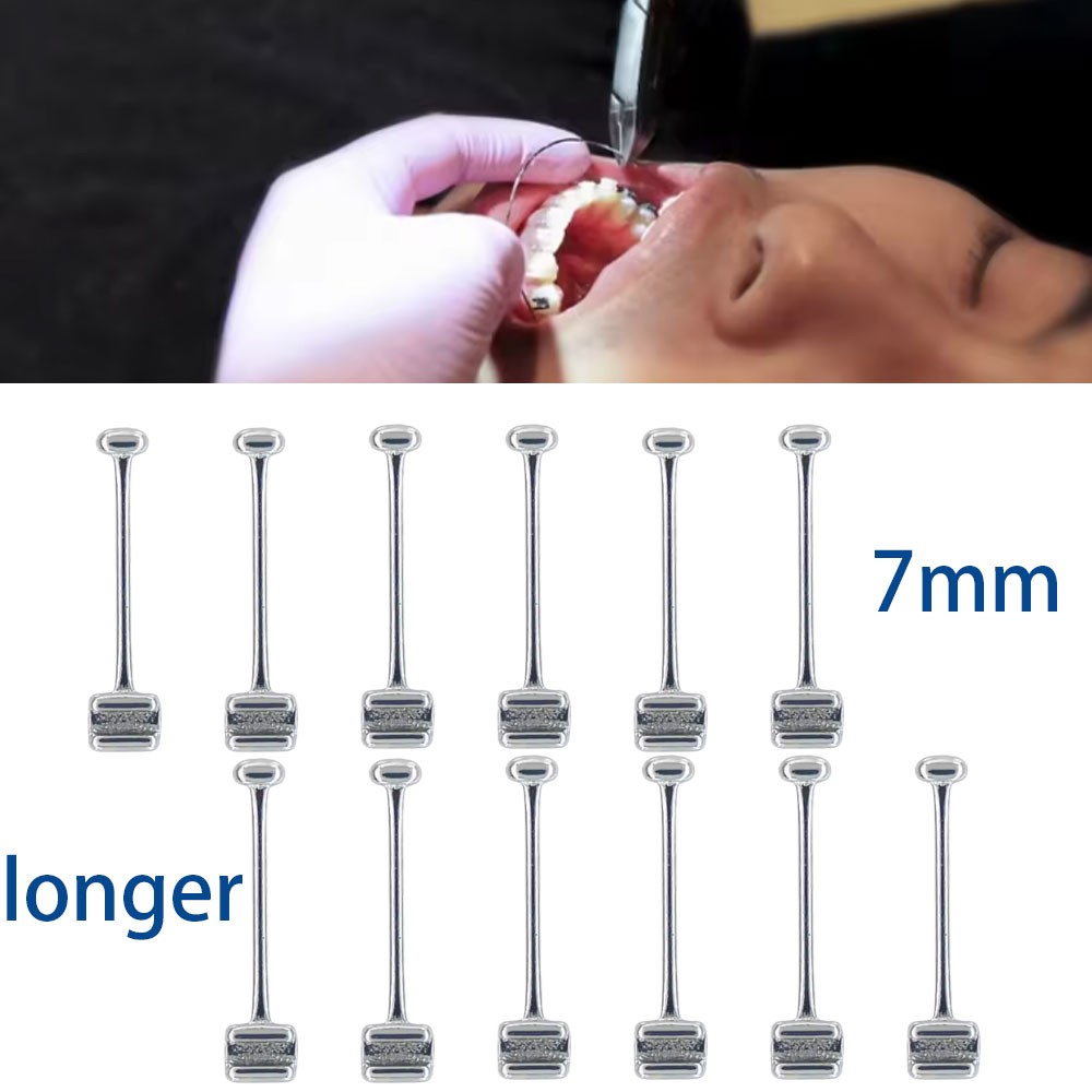 Dental Orthodontic Crimpable Hook Long/Medium/Short Stainless Steel 10pcs/pack