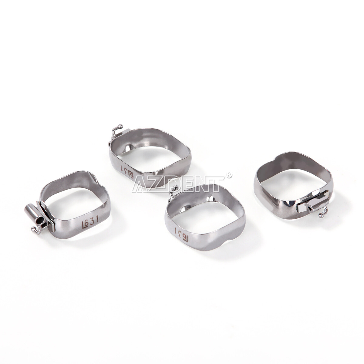 AZDENT Dental Orthodontic Bands with Buccal Tube 1st Molar Roth/MBT 022″ 16#-35#