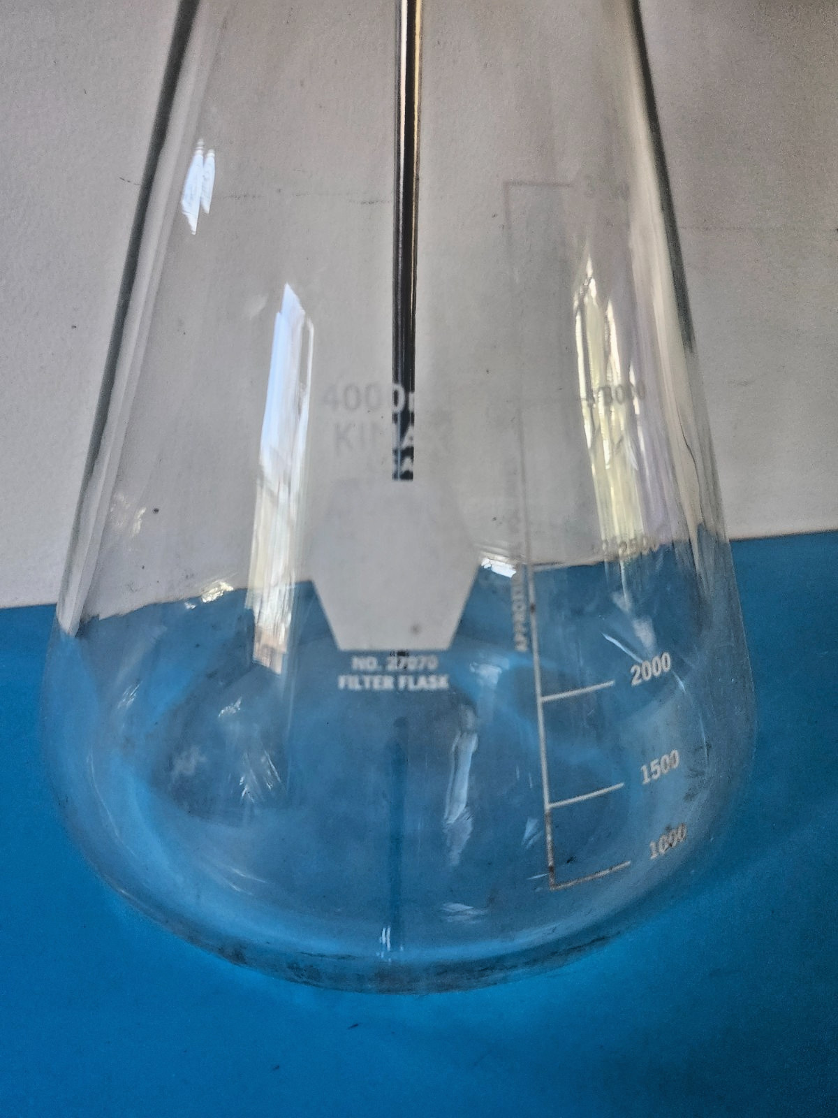 KIMAX 4000 mL no. 27070 Filtering Flask with tube and stopper