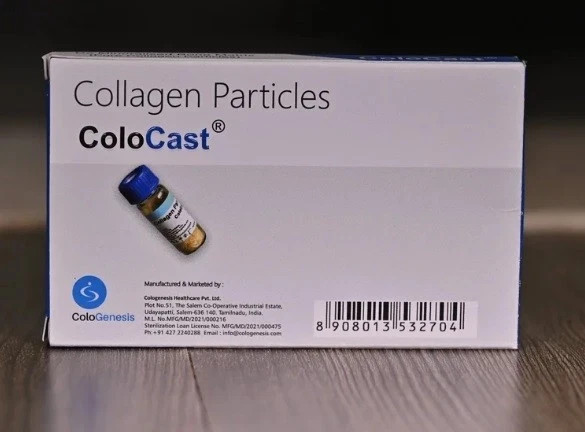 Dental Cologenesis COLOCAST De Mineralized Bone Graft 1CC Pure Collagen Particle