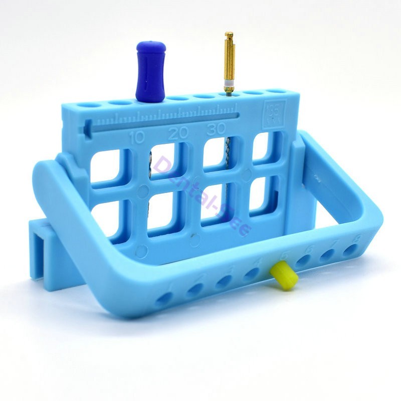 Dental 8 Holes Bur Endo Files Block Holder Stand Autoclave Disinfection Box Case