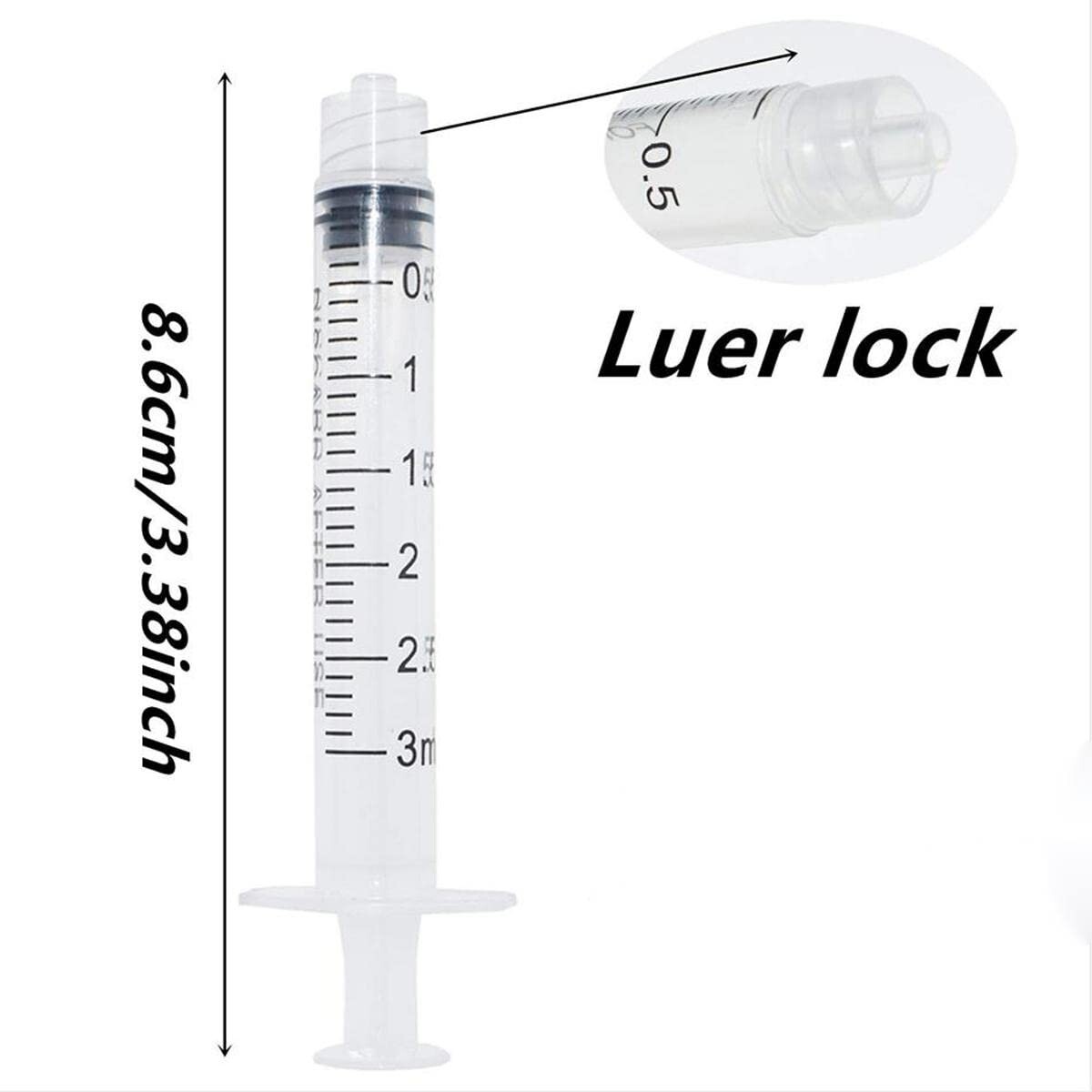Glue Applicator Syringe with Blunt Tip Needle and Cap, for Liquid, Glue, Ink, Pe