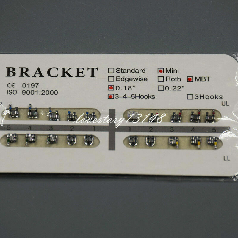 10/20/50 Packs Metal Separable Dental Orthodontic Mini 018/022 Bracket Hook