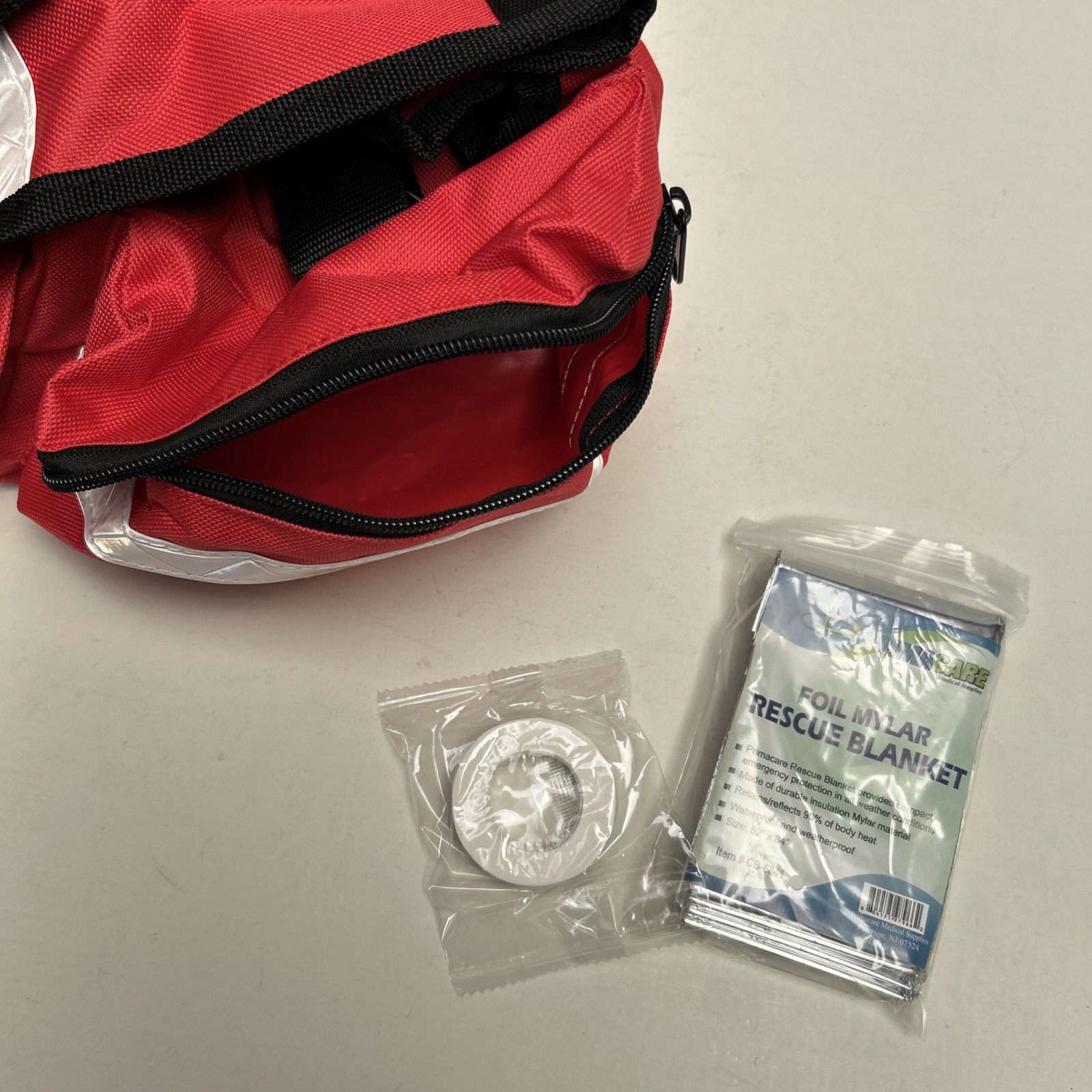 First Responder Paramedic Rescue EMT Trauma Bag Red 17″x 9″x 7″