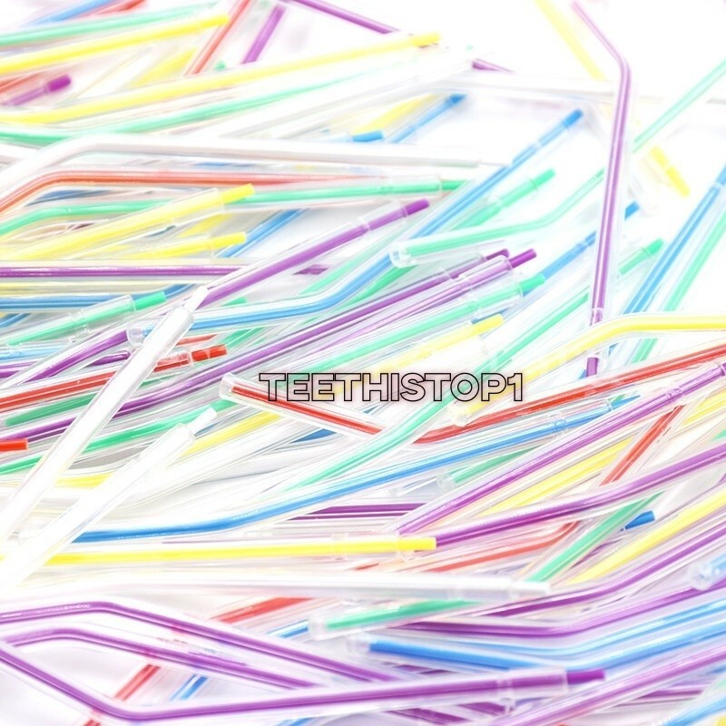 Dental Colorful Disposable 3-Way Air Water Syringe Triple Spray Nozzles Tips