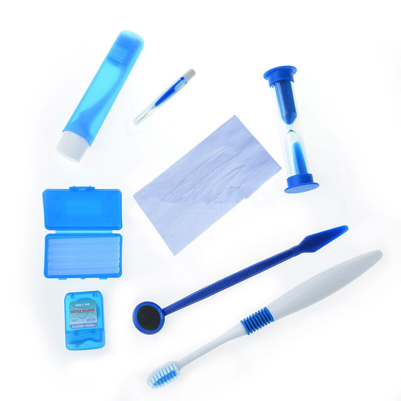 Dental Orthodontic Wax/Teeth Oral Care Orthodontic Kit Brush Floss Thread Mirror