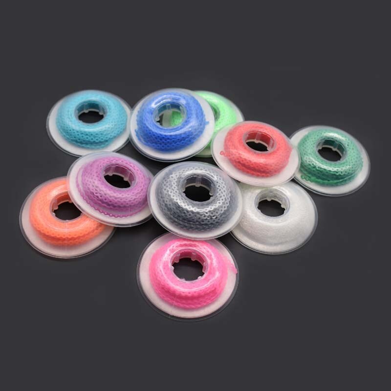 Dental Orthodontic Colored Elastic Power Chain 15ft Long/Short/Continuous