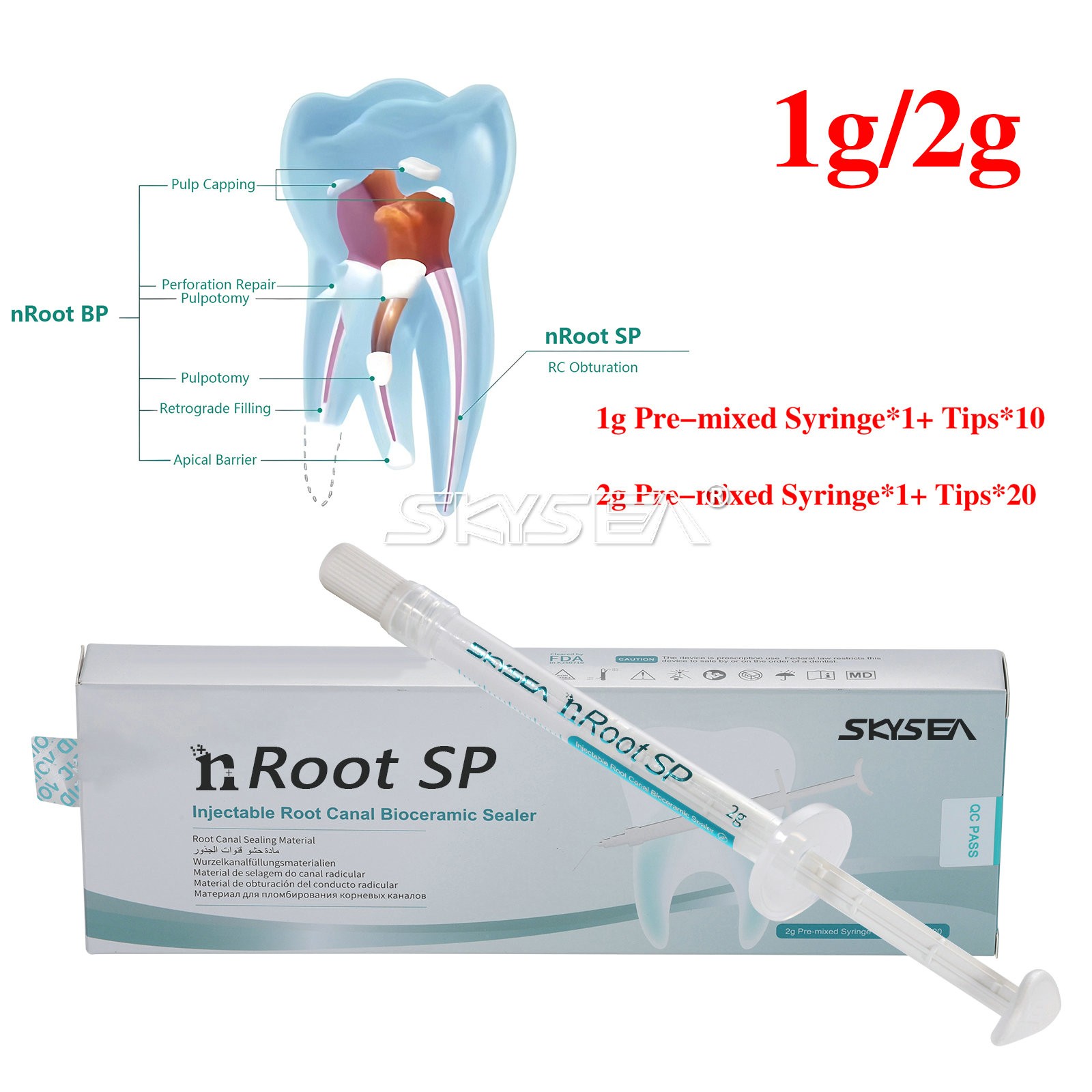 Dental Injectable Root Canal Bioceramic Sealer Endodontic Sealing Material Fill