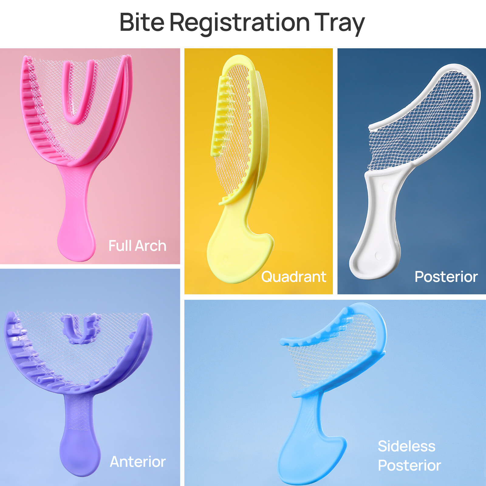 Dental Impression Trays Triple Crown/Bridge/Counter Impression Bite Registration