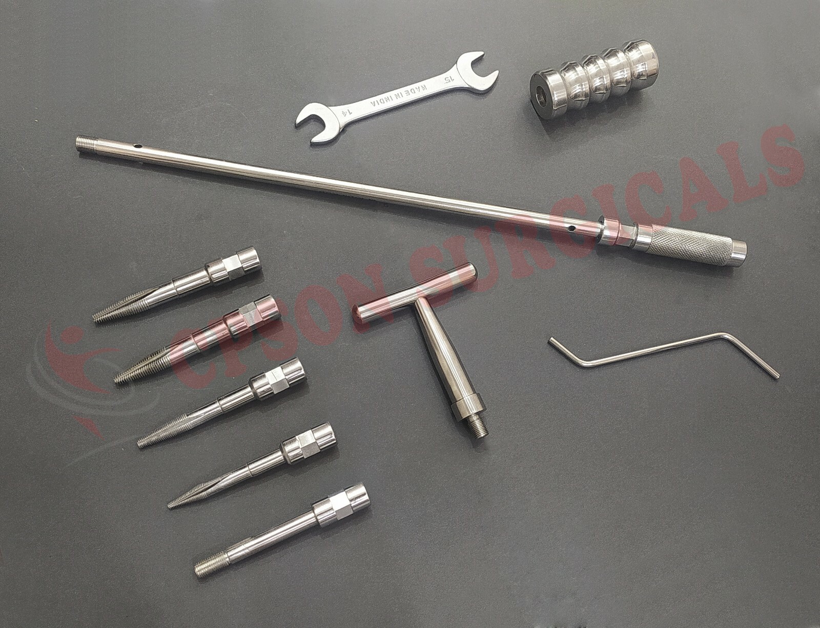 Orthopedic Interlocking Nail Removal Extractor Instrument Set S.S