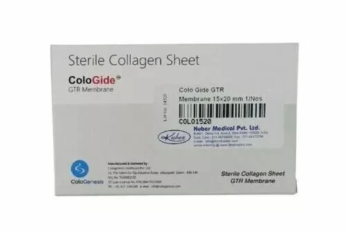 Dental ColoGide GTR Membrane 15x20mm Guided Tissue Regenerative – Cologenesis
