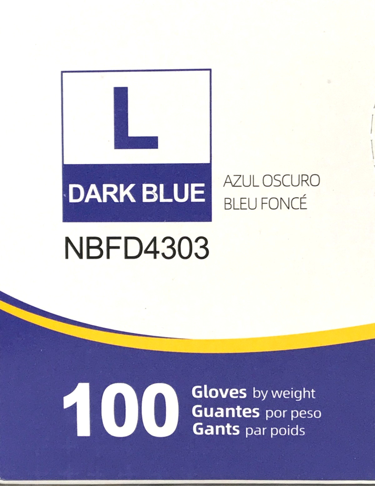 Schneider Nitrile Examination Gloves Dark Blue Size L Disposable Lot Of 200