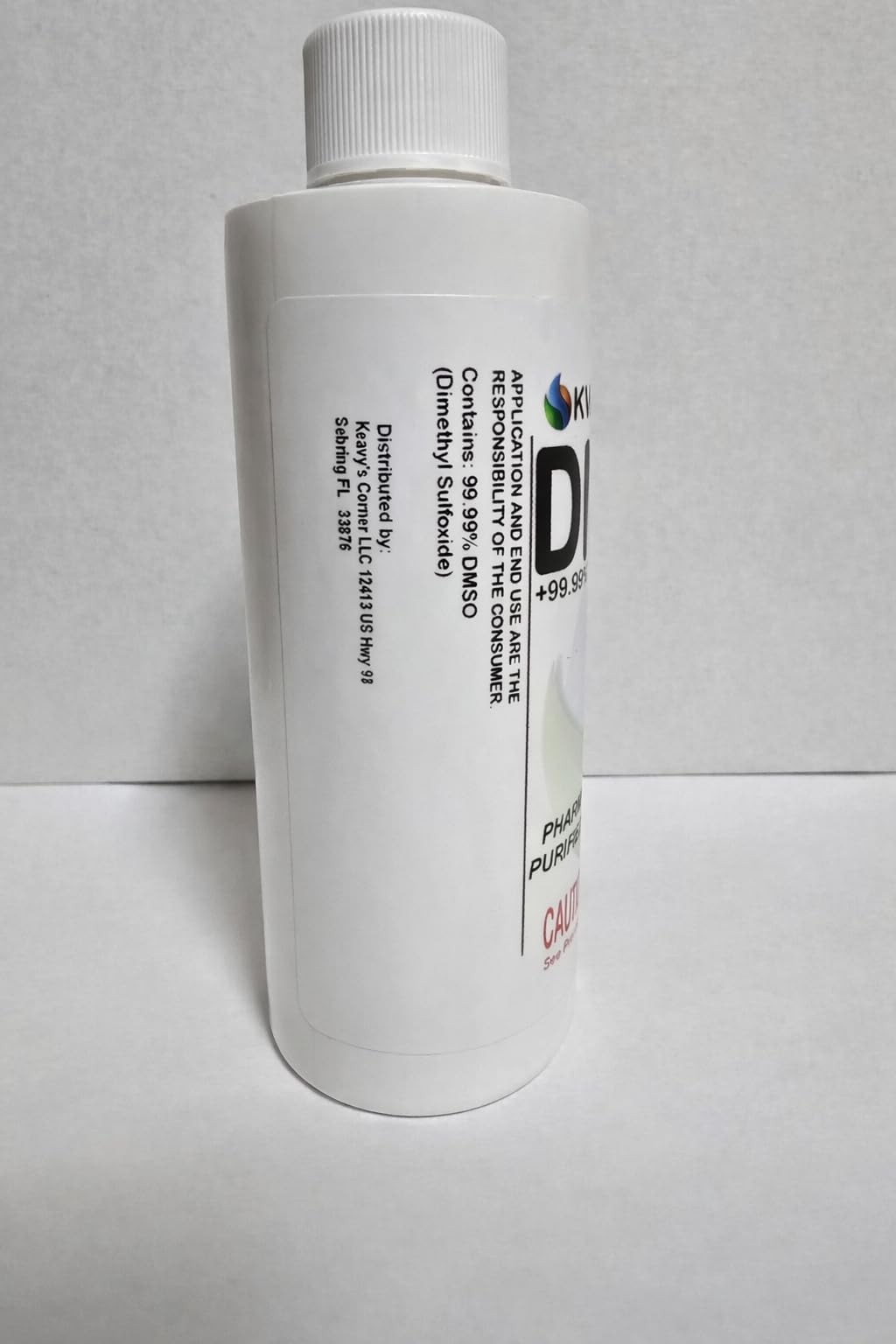 The Original KVLab DMSO (Dimethyl Sulfoxide) 99.95% | 4 oz White