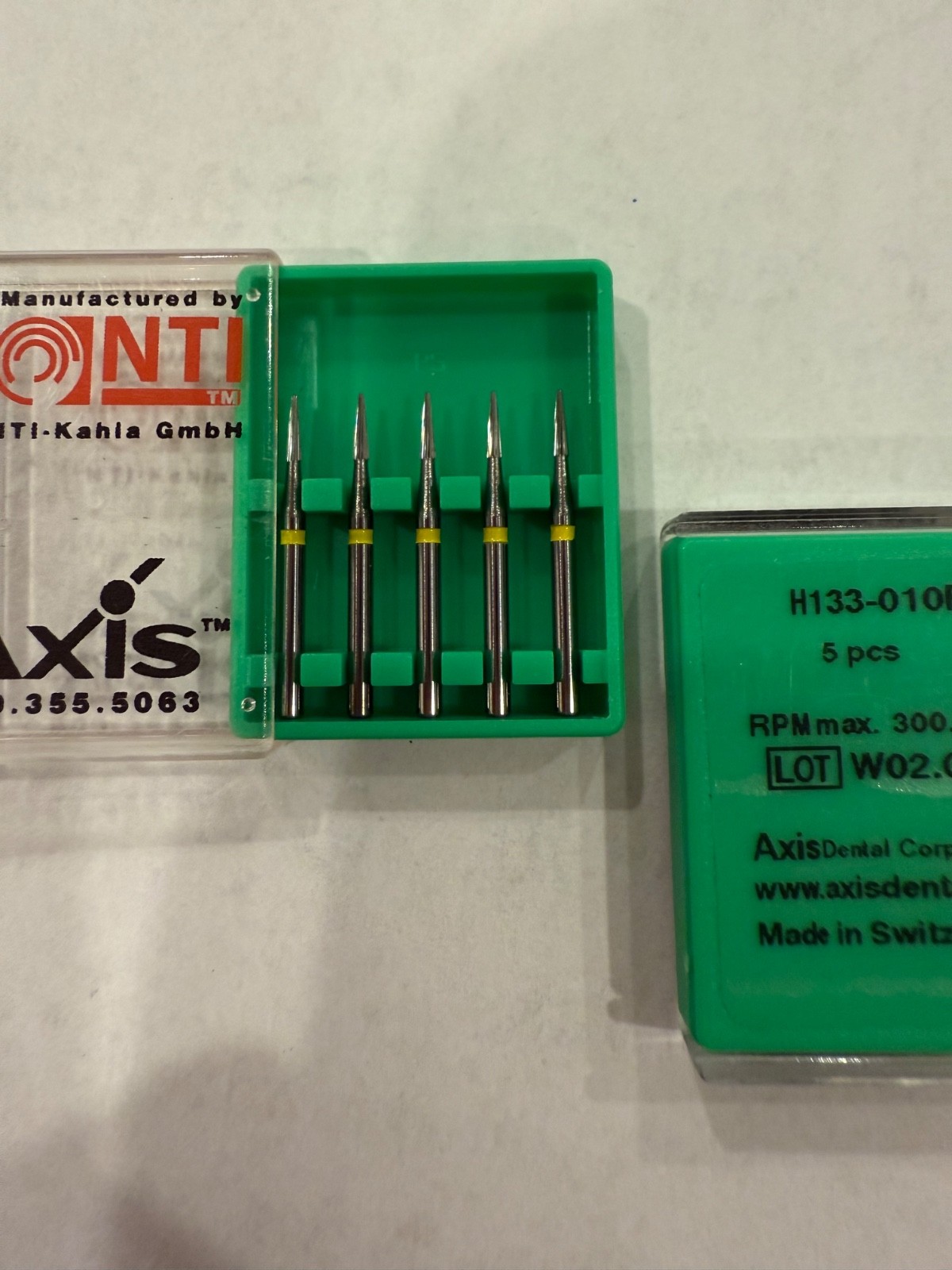 Axis NTI Carbide Bur Trimming & Finishing Friction Grip H133-010F TDF-4F 5/Pk