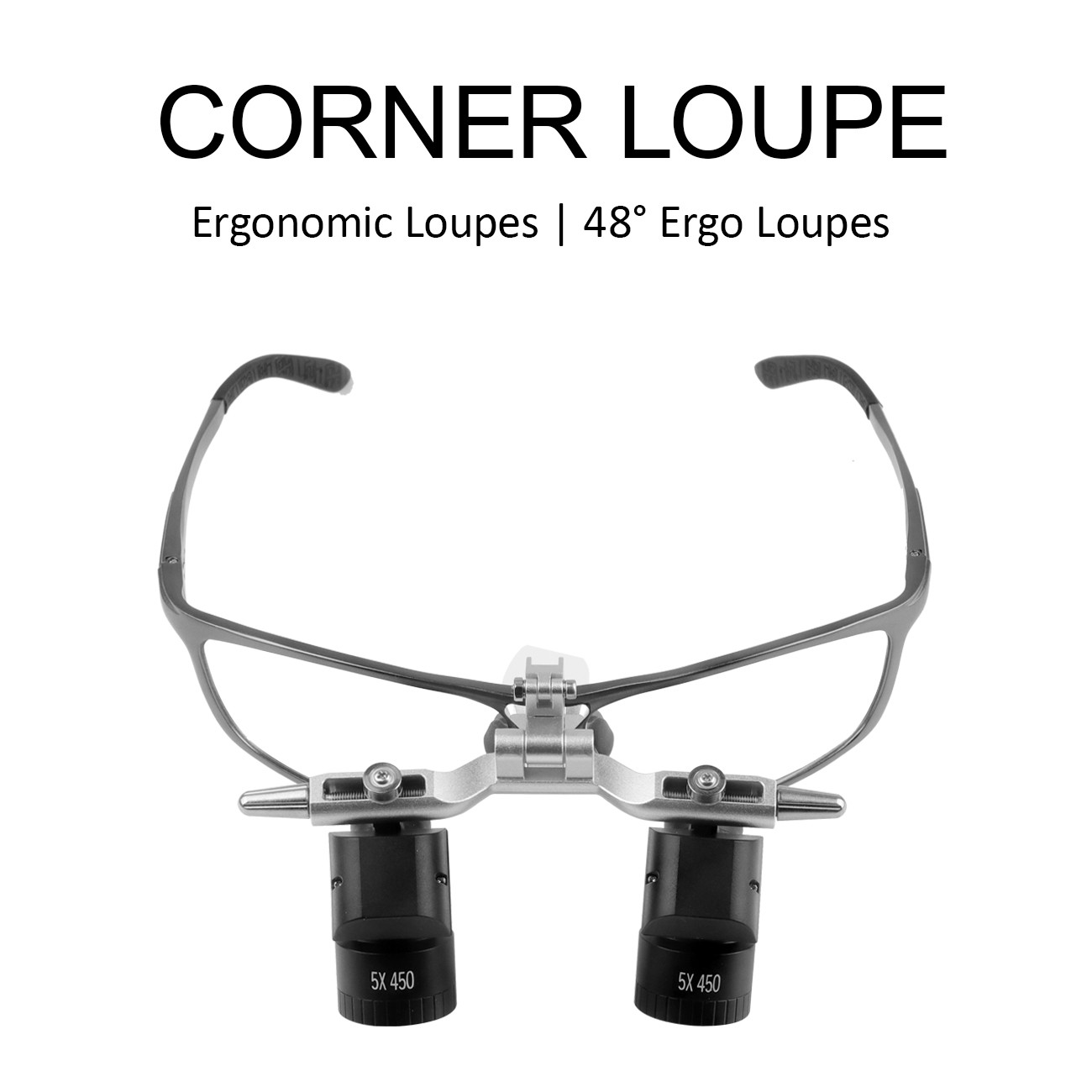 5X Dental Surgical Ergo Loupes Adjustable Working Distance Magnifying Glass US