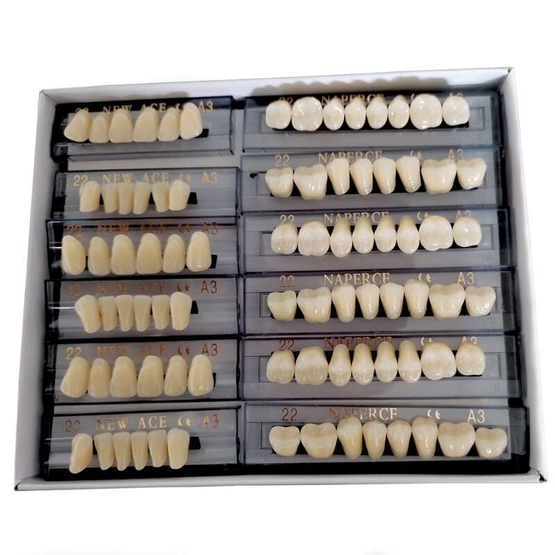 168Pc Dental Acrylic Resin Denture 22#A3 Full Set Teeth Upper Lower Shade Tooth