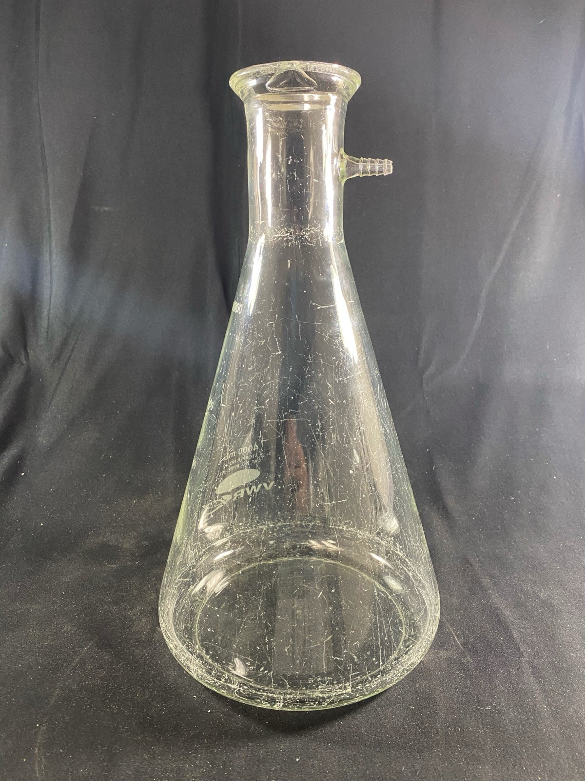 VWR 4000mL 4L Heavy Wall Filtering Flask With Sidearm Tubulation 89000-391 #3