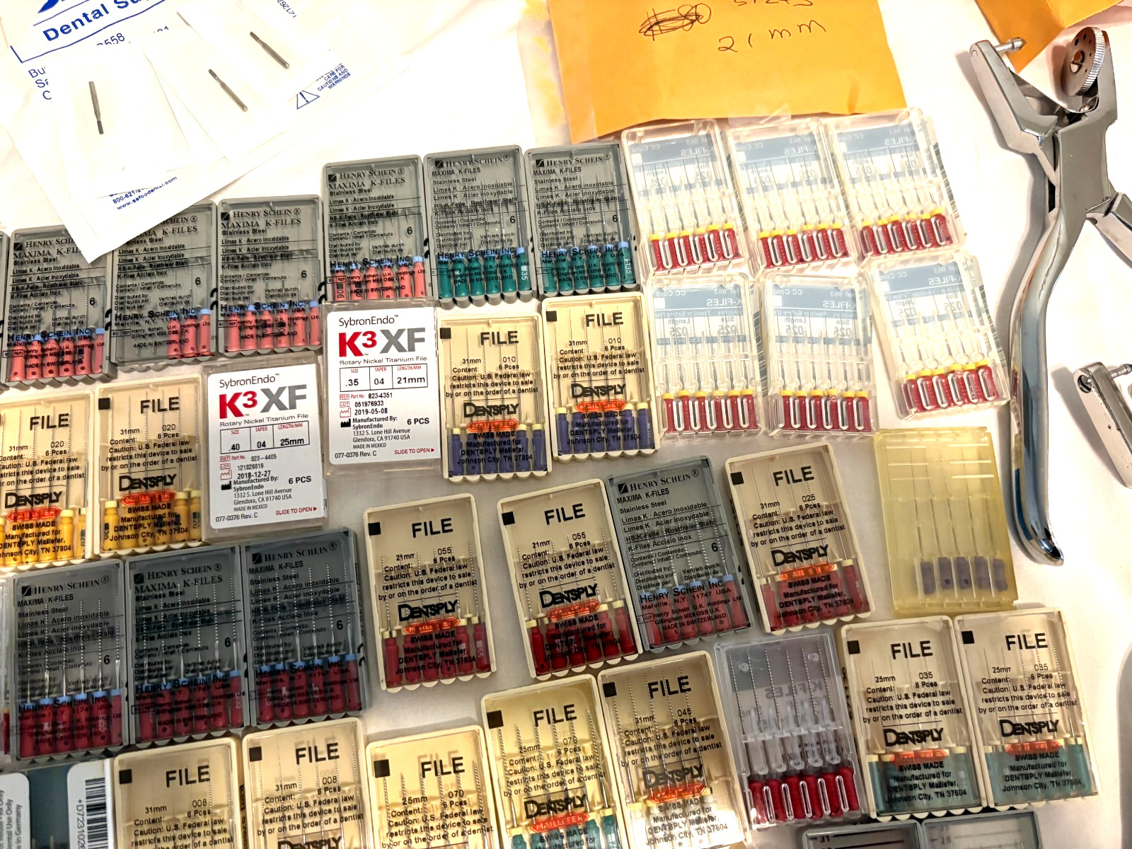 MASSIVE! !Dental Root Canal Endo K-files AND TOOLS LOT