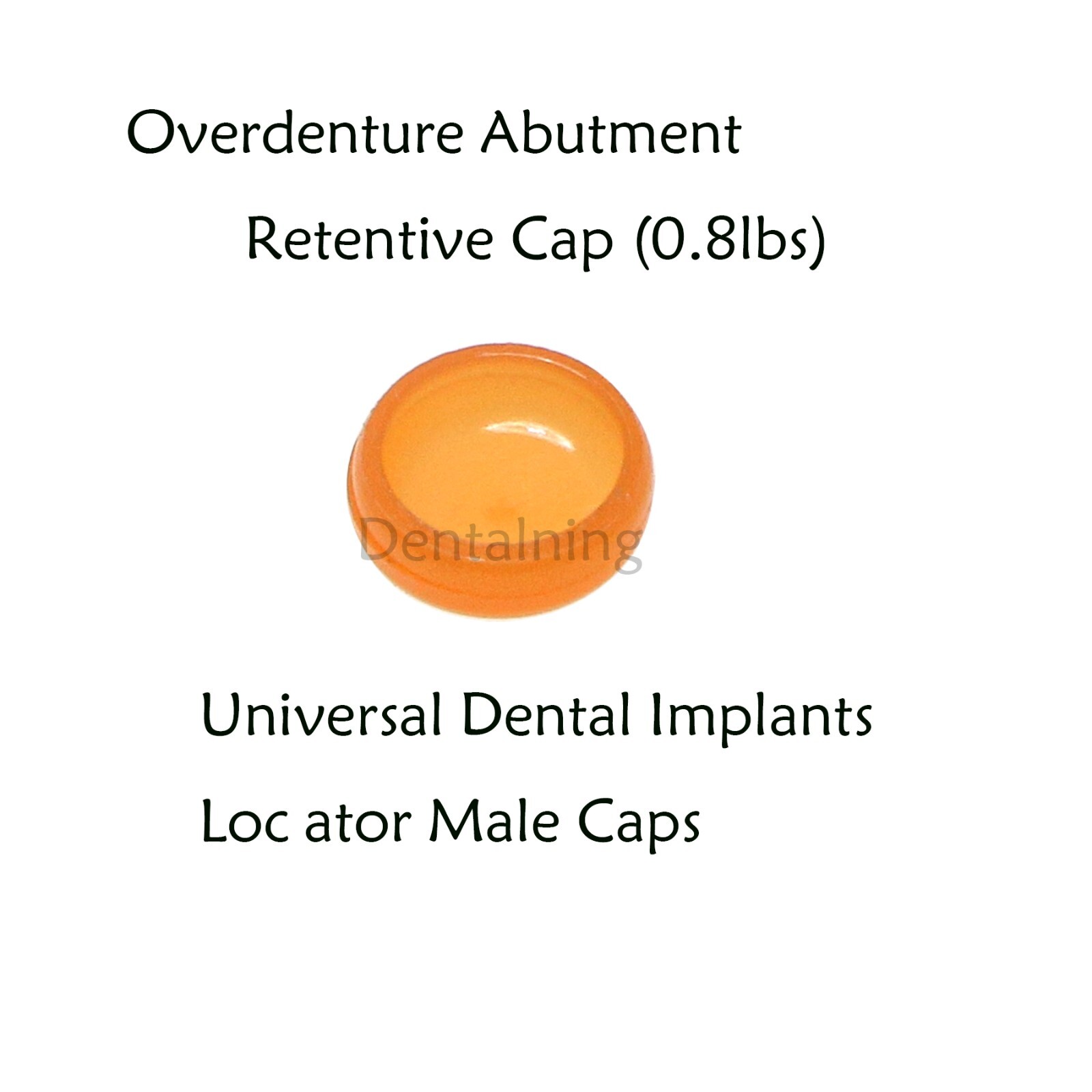 US Dental overdenture Locator Abutment Retention Caps Male Cap Inserts Set