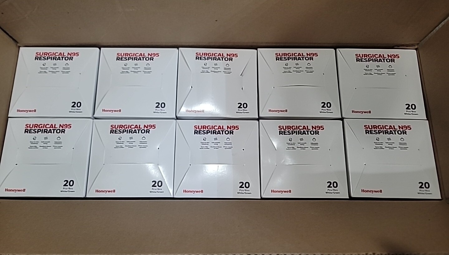 200 New N95 Surgical Grade Respirator Face Masks Honeywell Dust 10 Boxes Mask