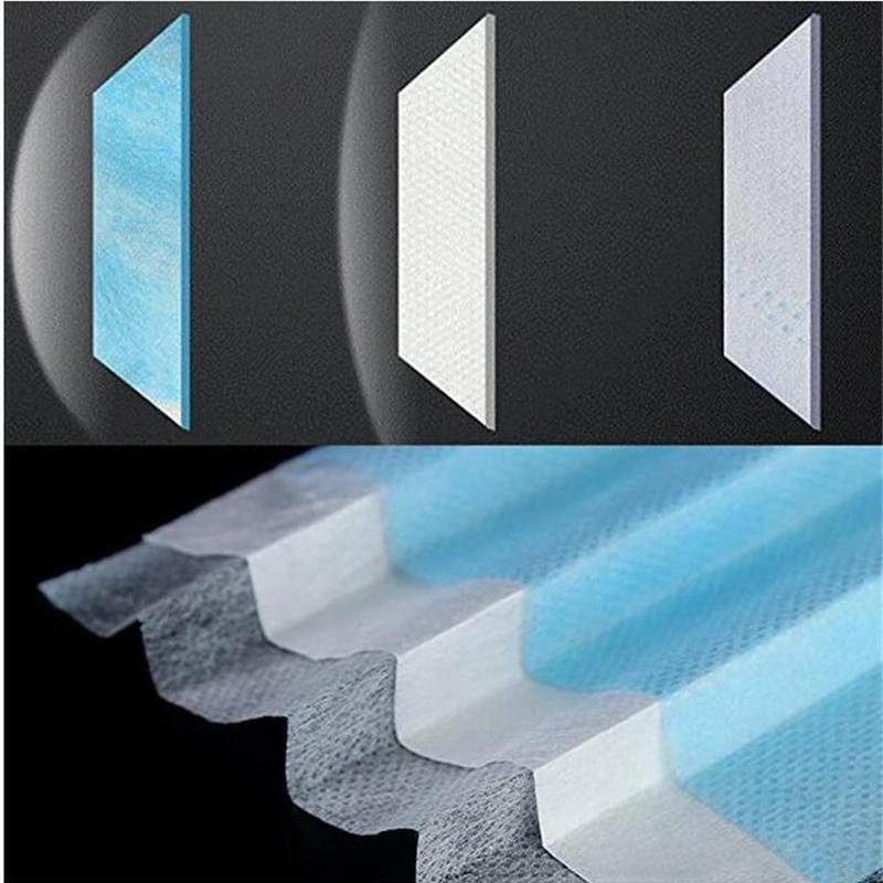 50 Blue Disposable 3-Layer FACE MASKS Protective Covers Germs PPE Protection
