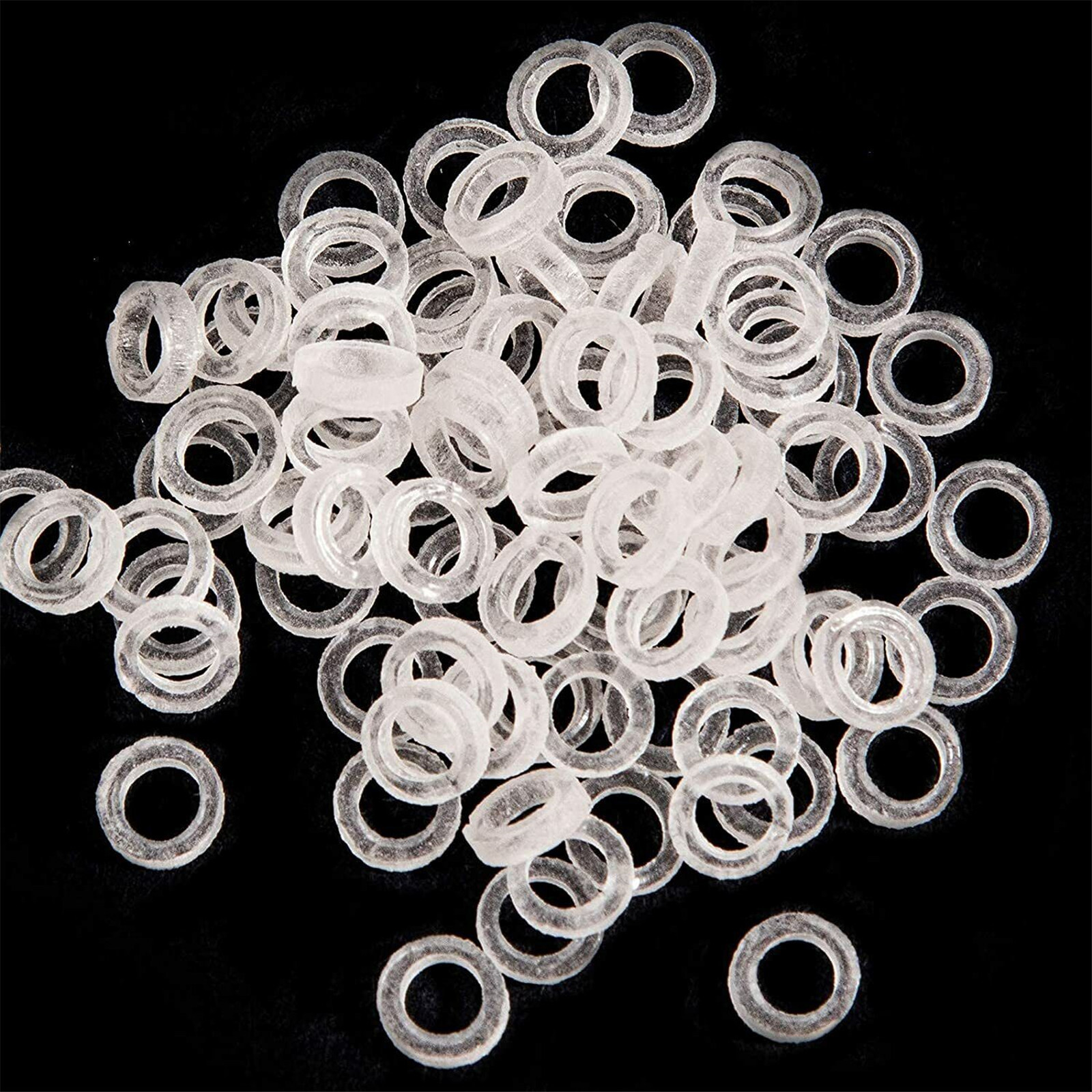 500 Pcs Dental Orthodontic Intraoral Elastic Non-Latex Rubber Band Clear 5 packs
