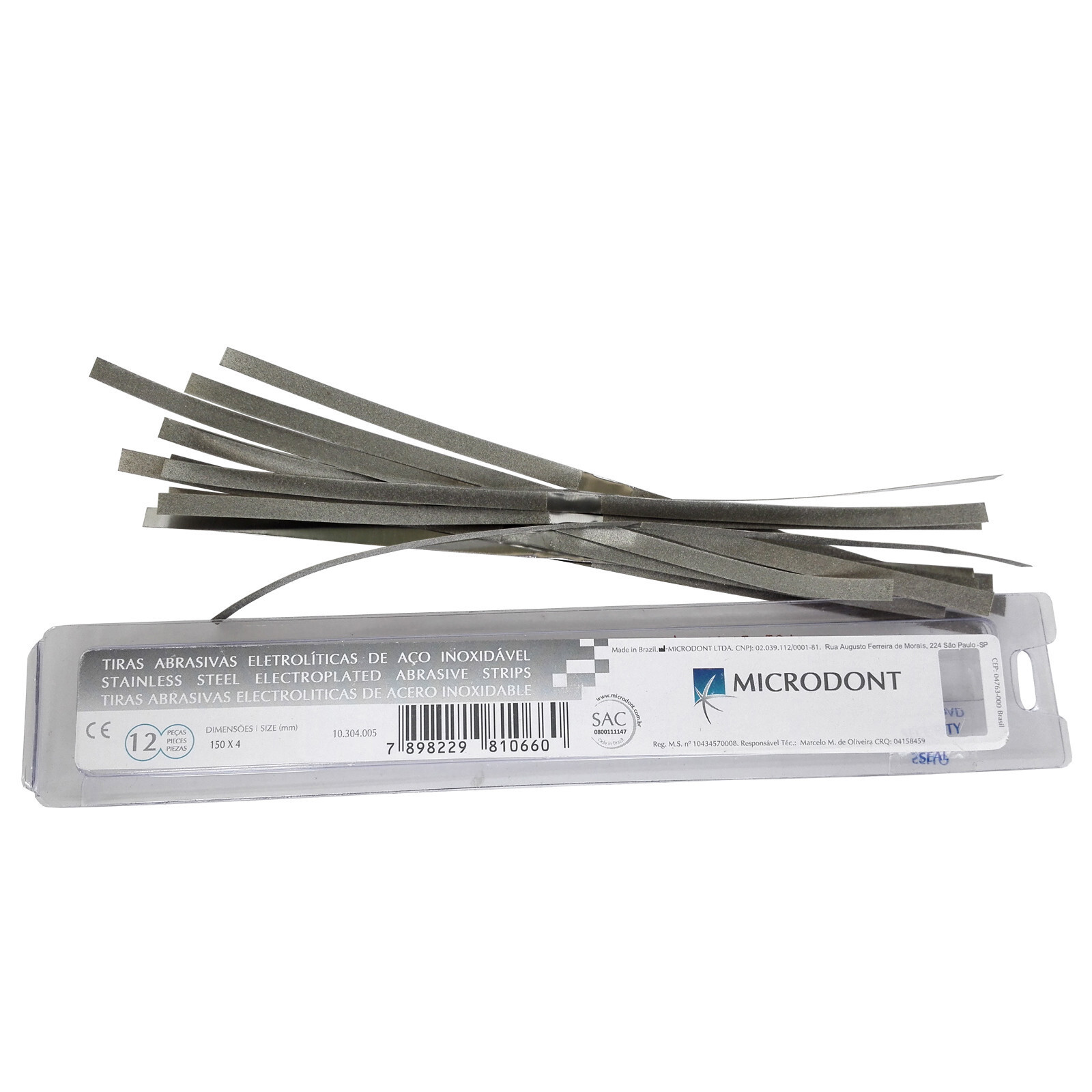 12Pc Stainless Steel Metal Dental Polishing Strips – Multiple Sizes & Quantities