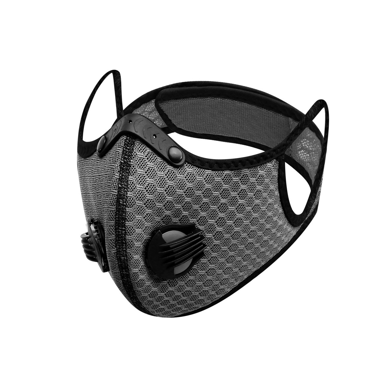 Half Face Cover Respirator Mask W/ Filters Anti Air Pollution Reusable Facepiece