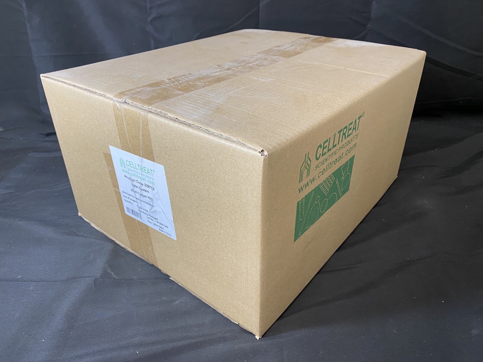 CELLTREAT Polystyrene 250mL 75mm Clear Graduated Filter System 229702 (12/cs)