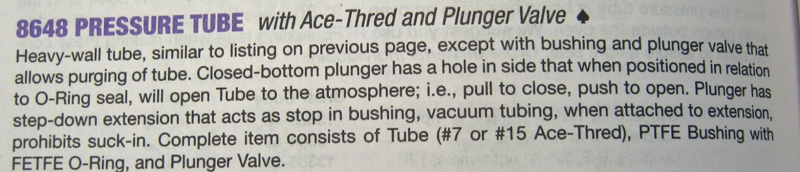 ACE TEFLON PRESSURE BUSHING #15 THREADS NEW OLD STOCK FREE SHIPPING 8