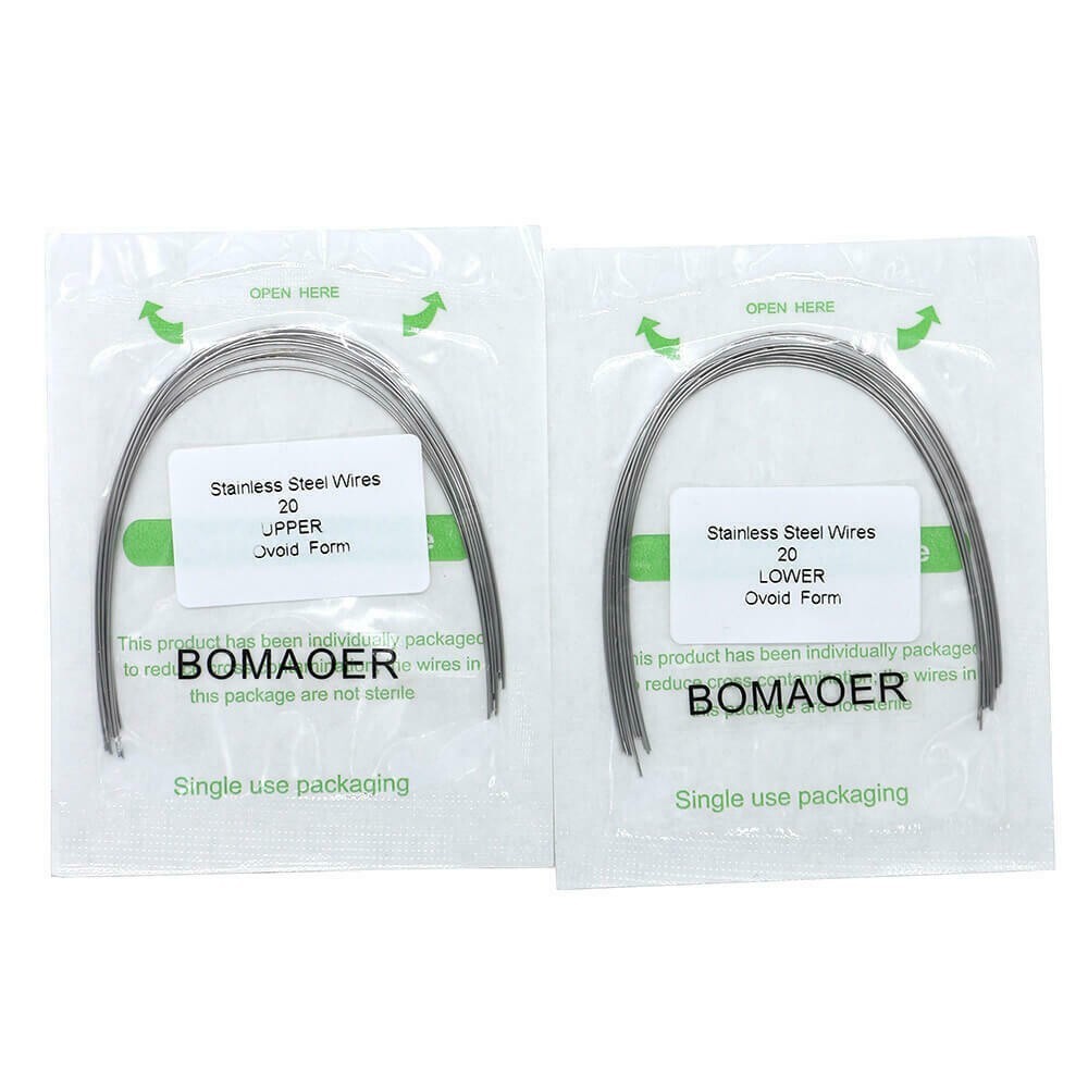 5 Packs Dental Orthodontic Staineless Steel Round Arch Wire Ovoid Form 012 Upper