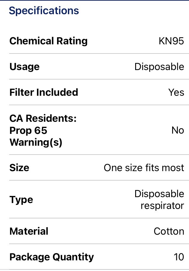 Twenty (20) Xam-Med PR-95-U001 PFE 95% Respirators/Masks￼ KN95/K-N95 *EXPIRED
