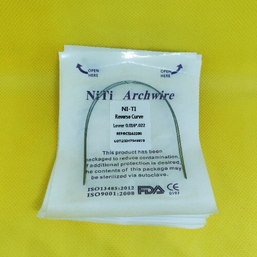 20Pack Dental Orthodontic Arch Wire Super Elastic Niti Reverse Curve Rectangular