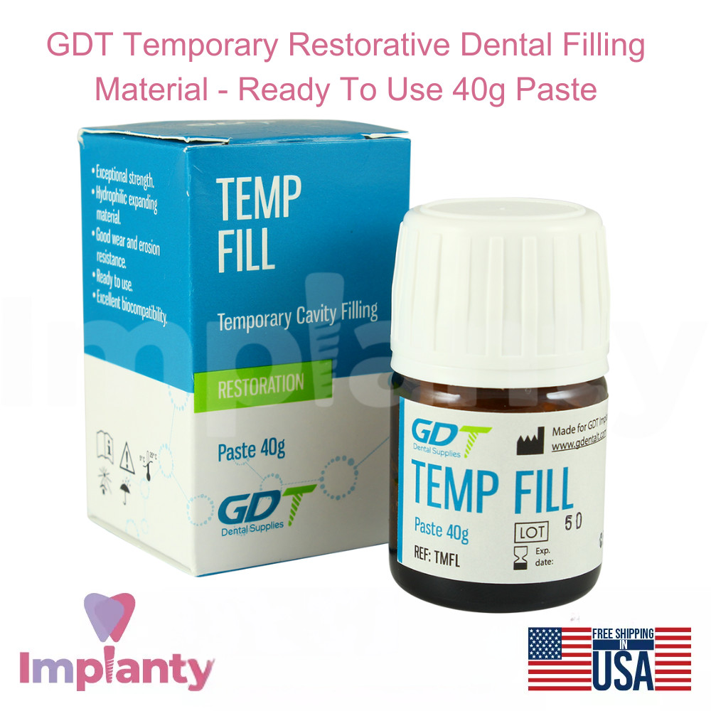 GDT Temporary Restorative Dental Filling Material – Ready To Use 40g Paste