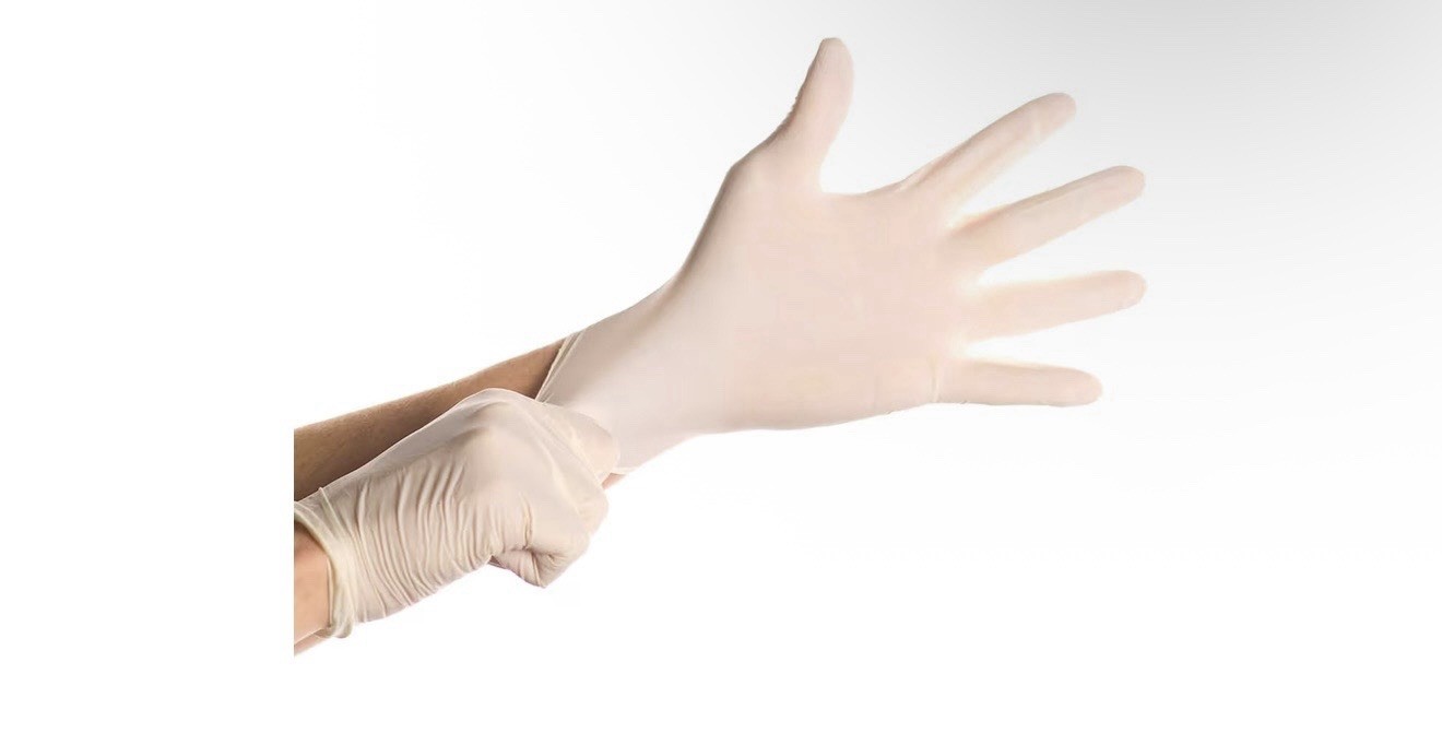 Powder-Free Food-Grade Latex Gloves, 100 Count Pack