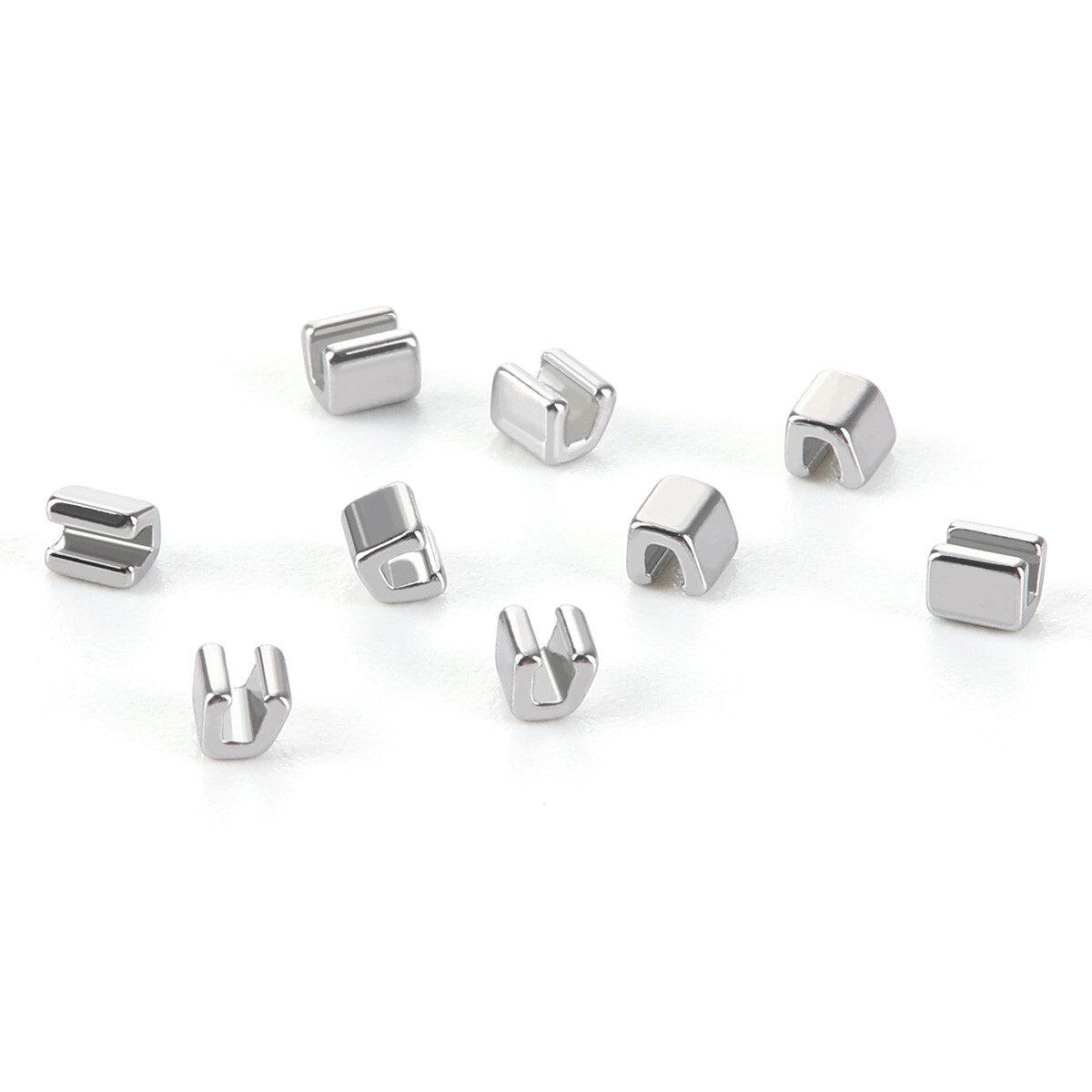 100pcs Dental Orthodontic Crimpable Hooks Stops Metal Stop Type for Arch Wire