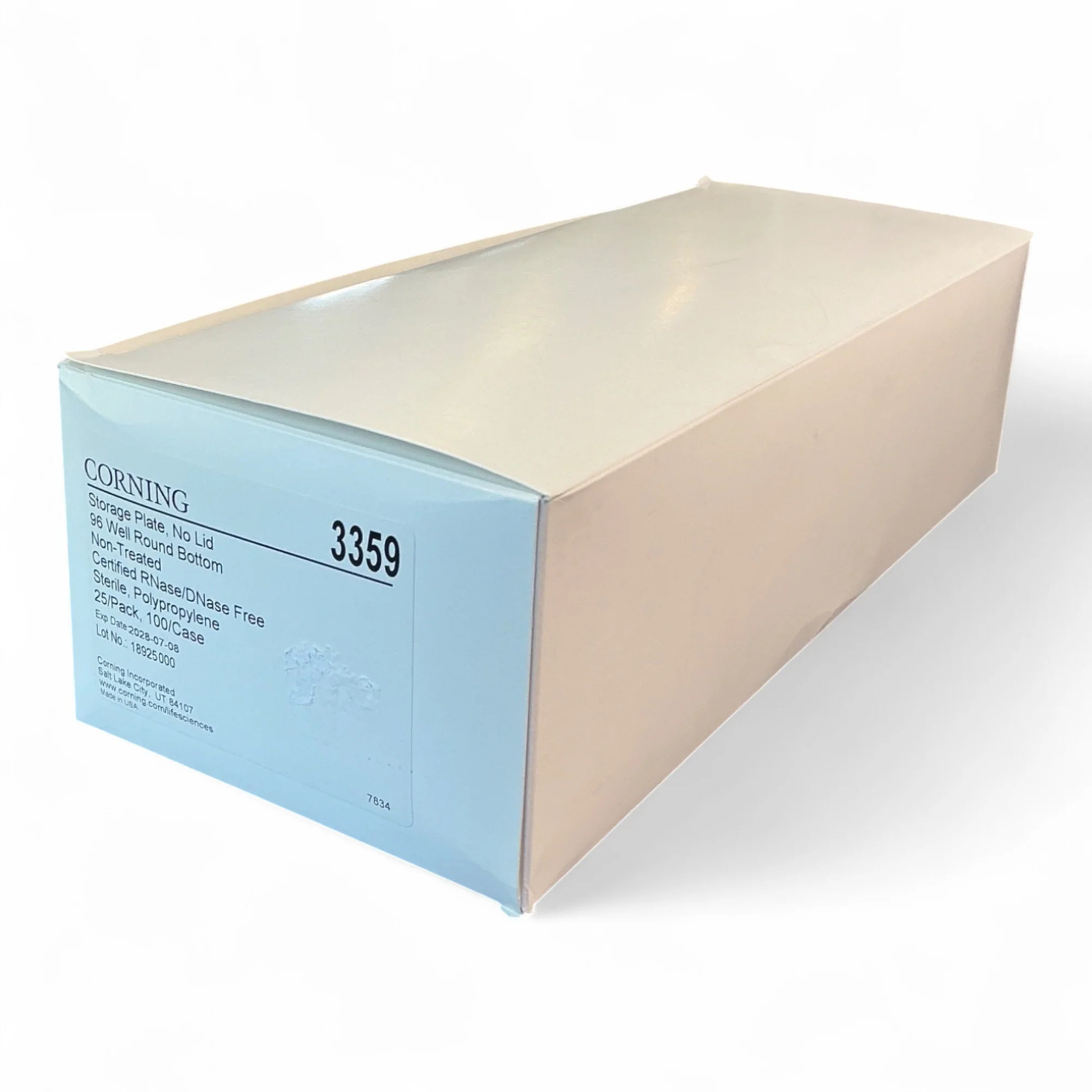 Corning Storage Plate, No Lid 3359 96 Well Round Bottom