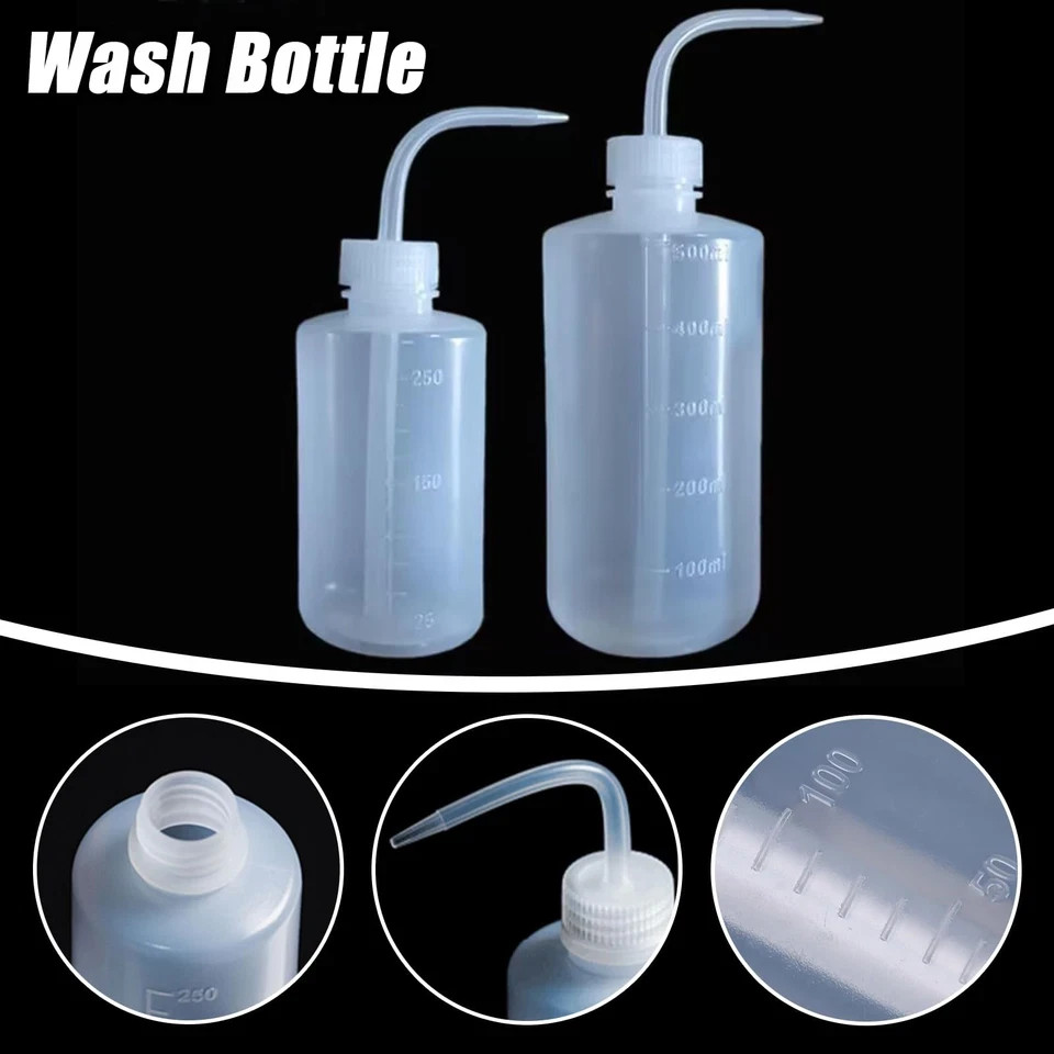 2 Pack 500ml Squeeze Bottles for Cleaning Watering and Lab Use