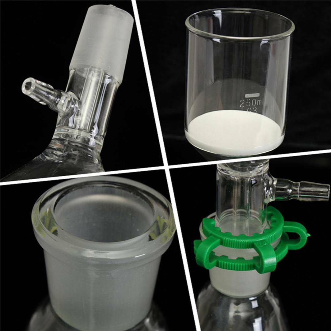 Glass Vaccum Suction Filter Filtration Kits 1000mL Flask + 350ml Funnel + Clamp