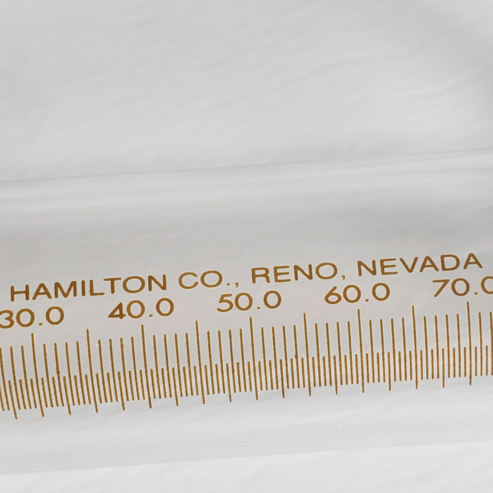 HAMILTON Gastight #1100 100.0ml Srng, Broken Luer Hub Tip
