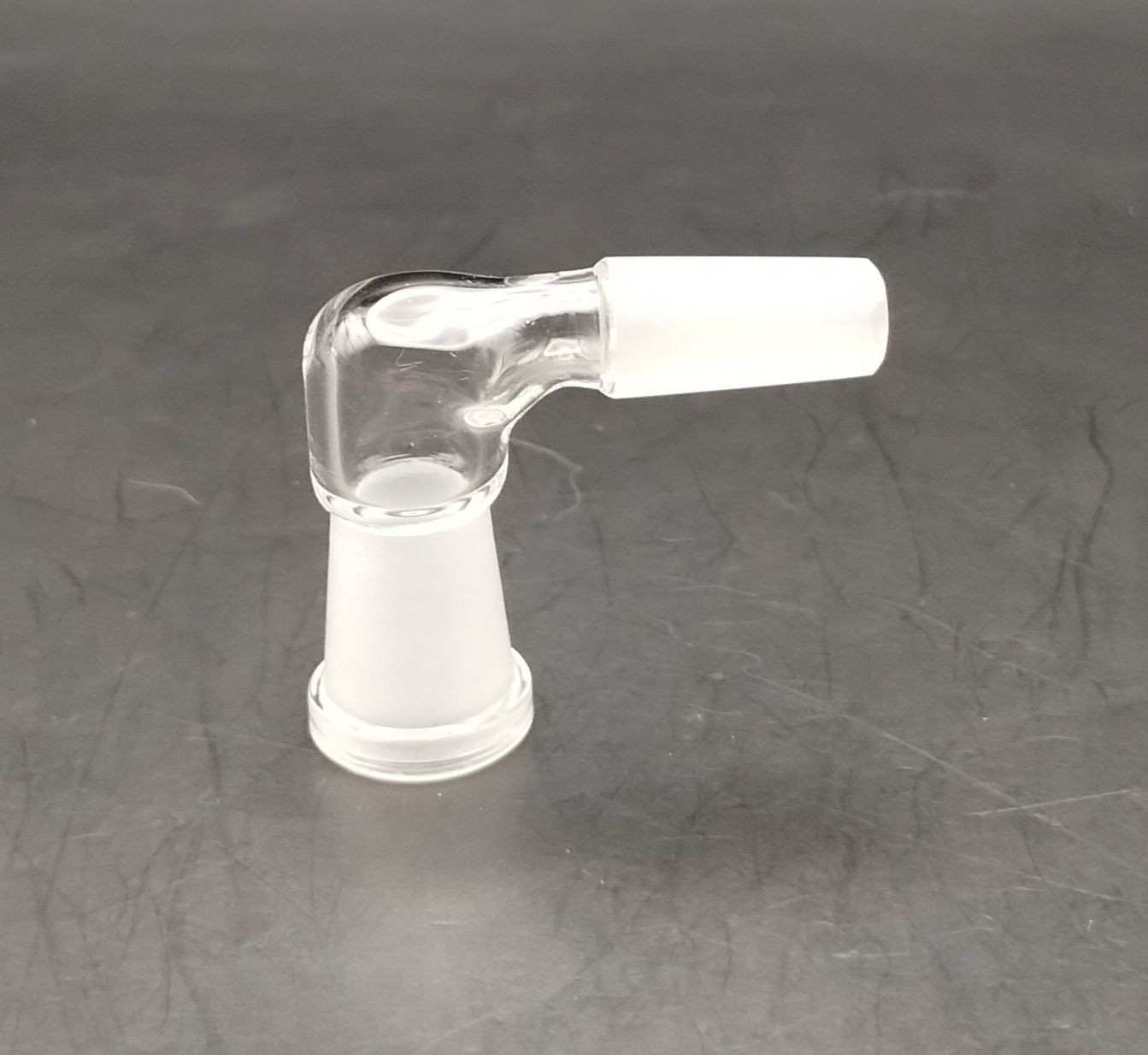 B Quality 10mm 90 Degree Angle Glass Ground Joint Attachment Adapter GonG Elbow