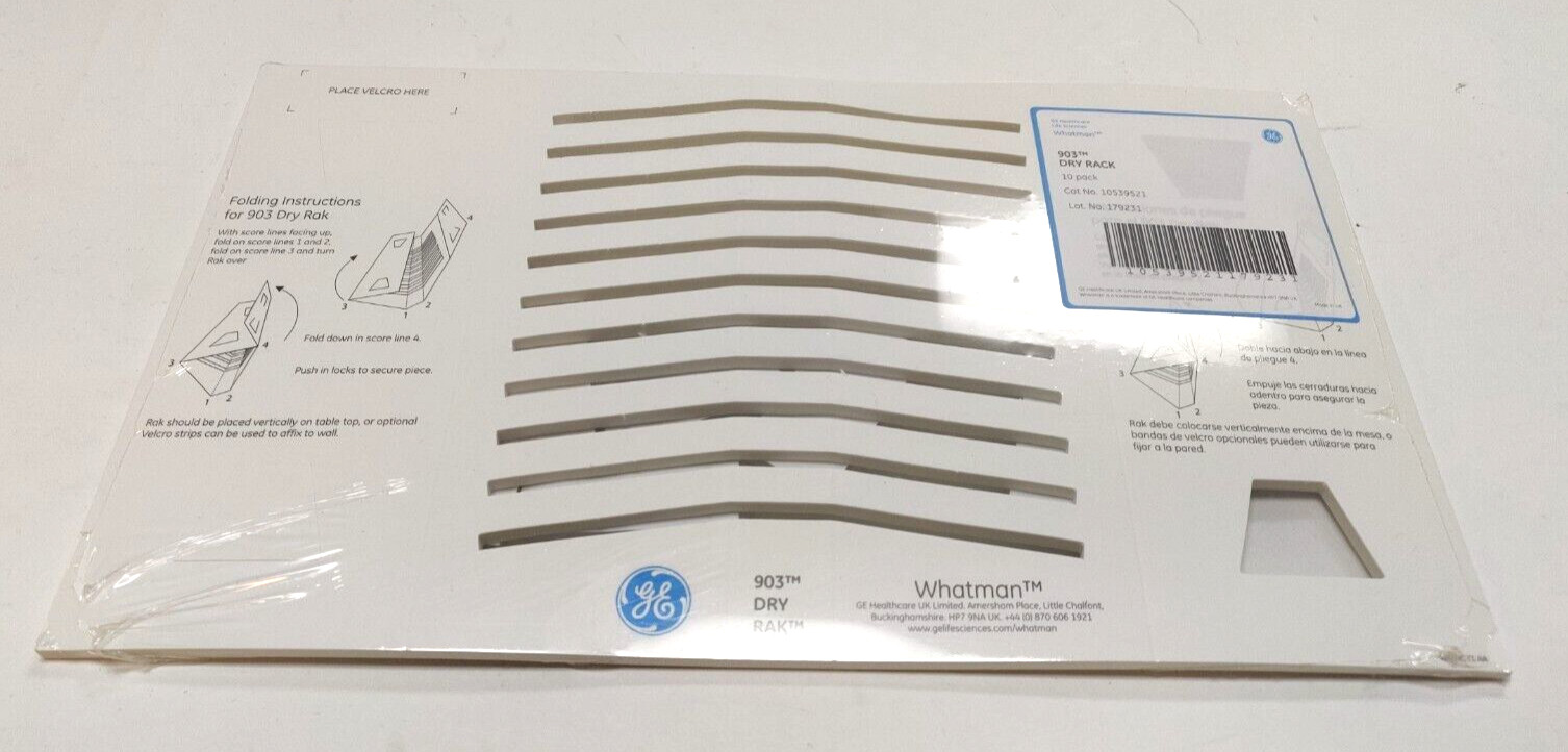 Whatman 903 Dry Rak 10539521 With Hook and Loop Closure Set of 10 Pack NEW